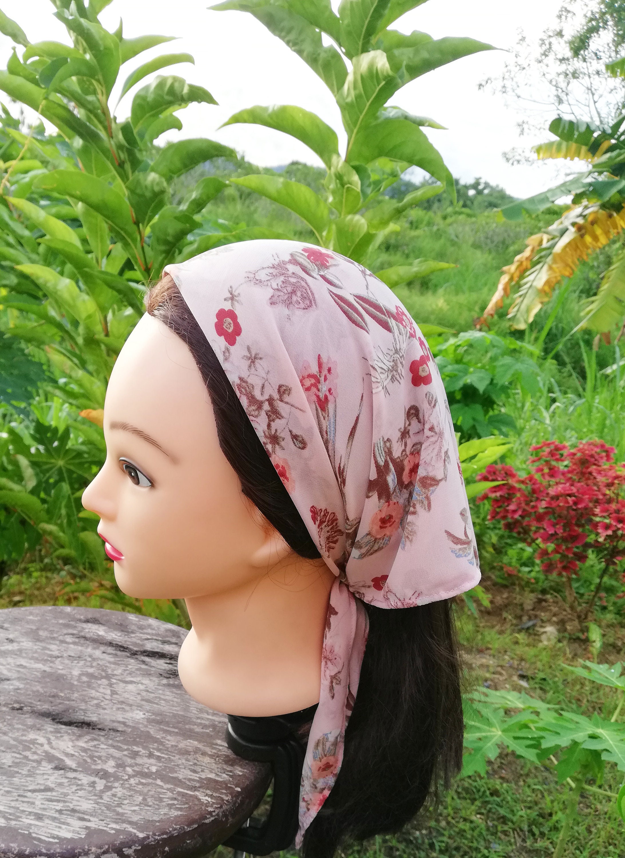 Triangle Head Scarfadult Triangle Hair Scarf Bandana Etsy