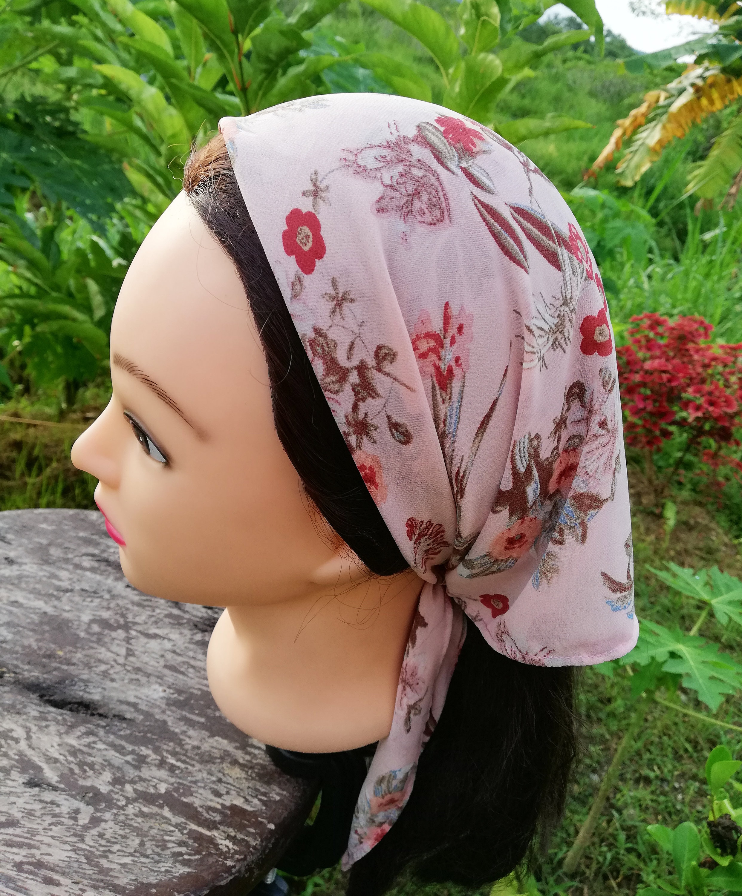 Triangle Head Scarfadult Triangle Hair Scarf Bandana Etsy