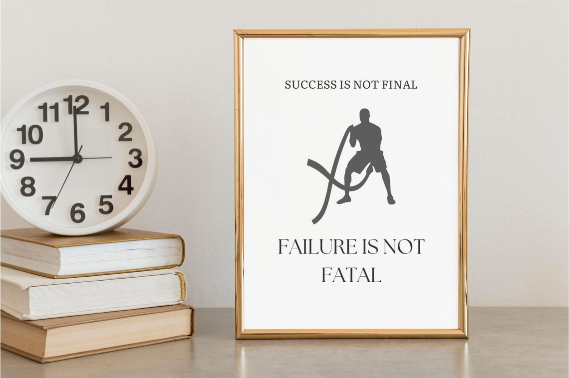 Fitness Motivation, Wall Art, Gym Decor, Inspirational Quotes, Gift for