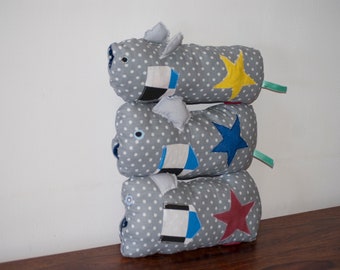 Set of 3 Star Hamster Buddies - Handmade kids toys, Plush Toy Stuffed Toy Bundle