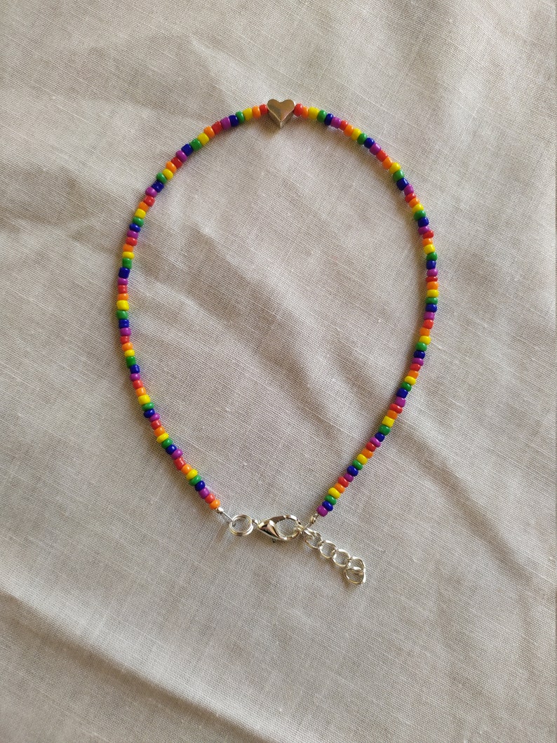 Gay Pride Bracelet Bead Anklet Ankle Bracelet gay pride Etsy
