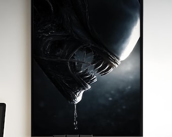 ゼノモーフプリント – エイリアン回廊アート (11x17) - Etsy 日本