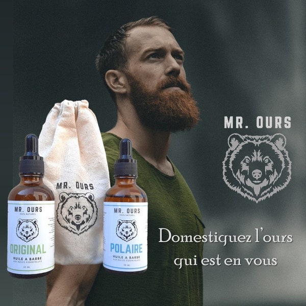 Pack 2 huiles à barbe Mr. OURS