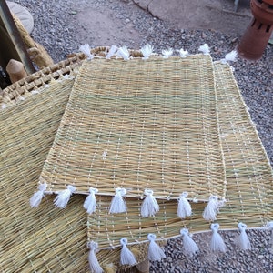 Ddoum Palm Leaf Trivets | Woven Heatproof Table Mats Set