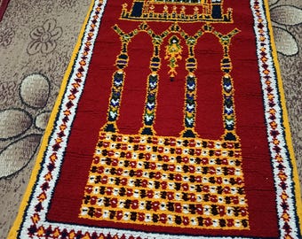 Sacred Heritage Moroccan Rug | The SAPLEXE Crimson Sanctuary Collection