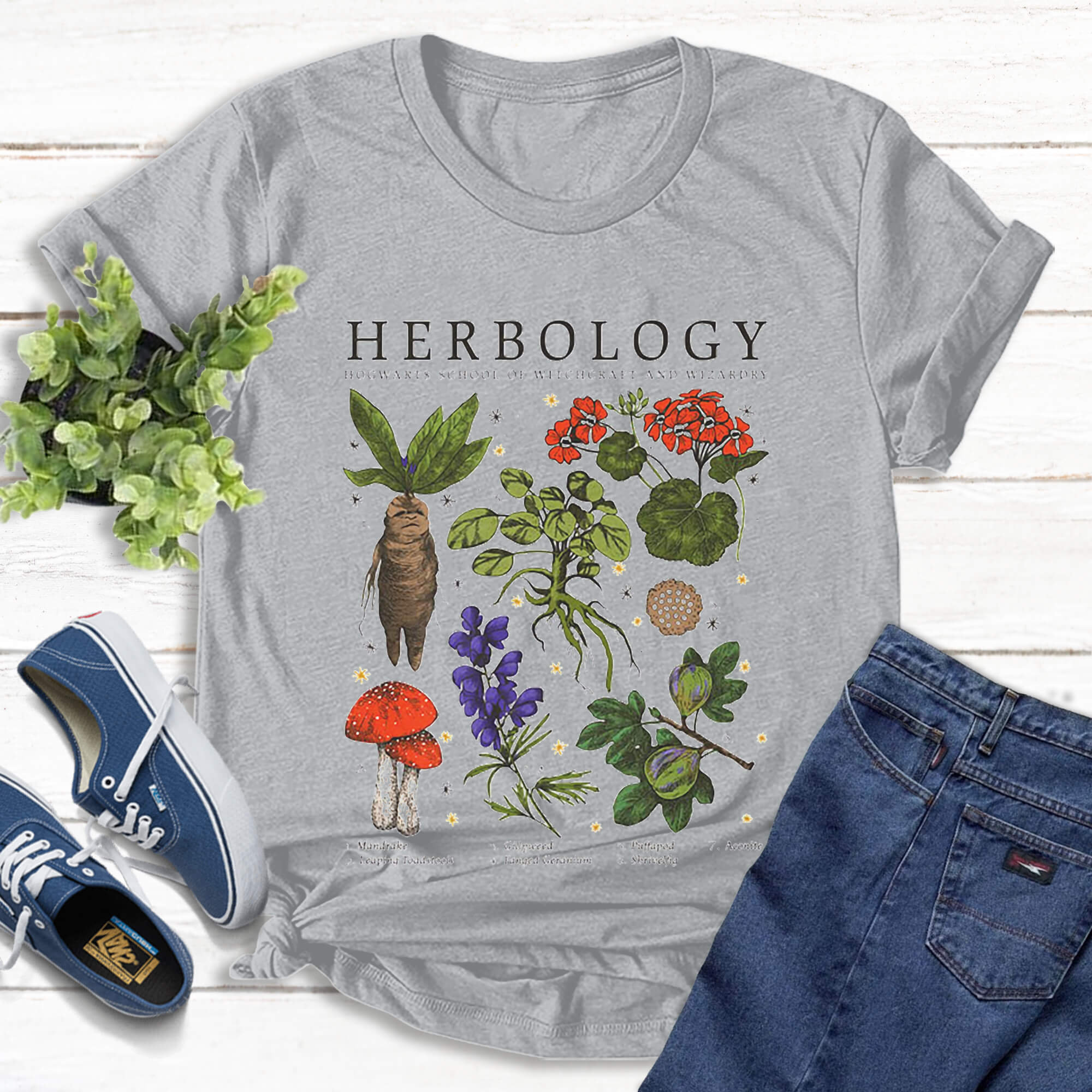 Herbology Plants TShirt Movie Shirt Gardening Shirt Etsy