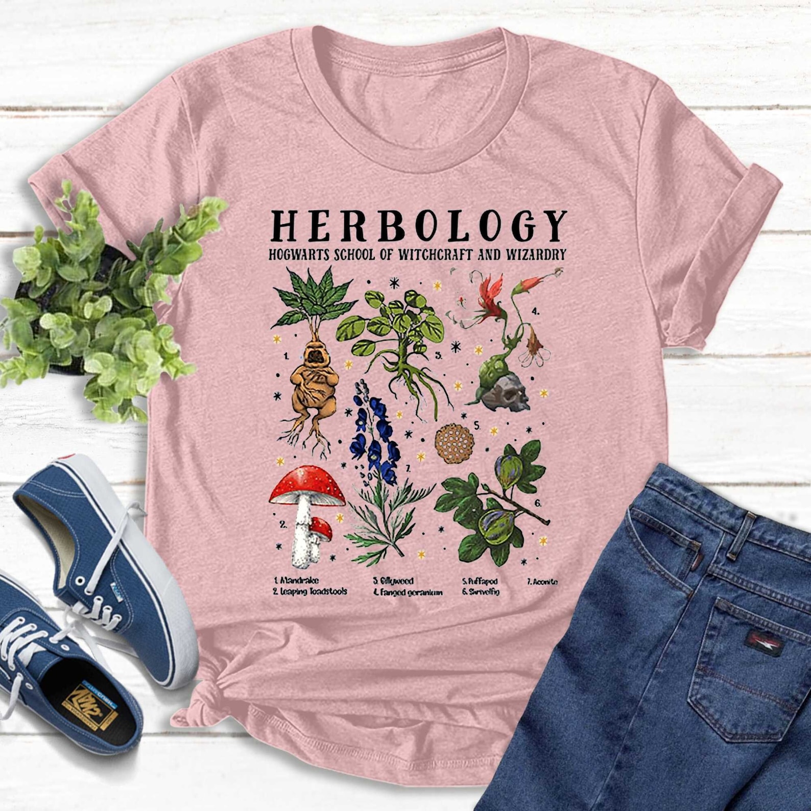 Herbology Plants TShirt Movie Shirt Gardening Shirt Etsy