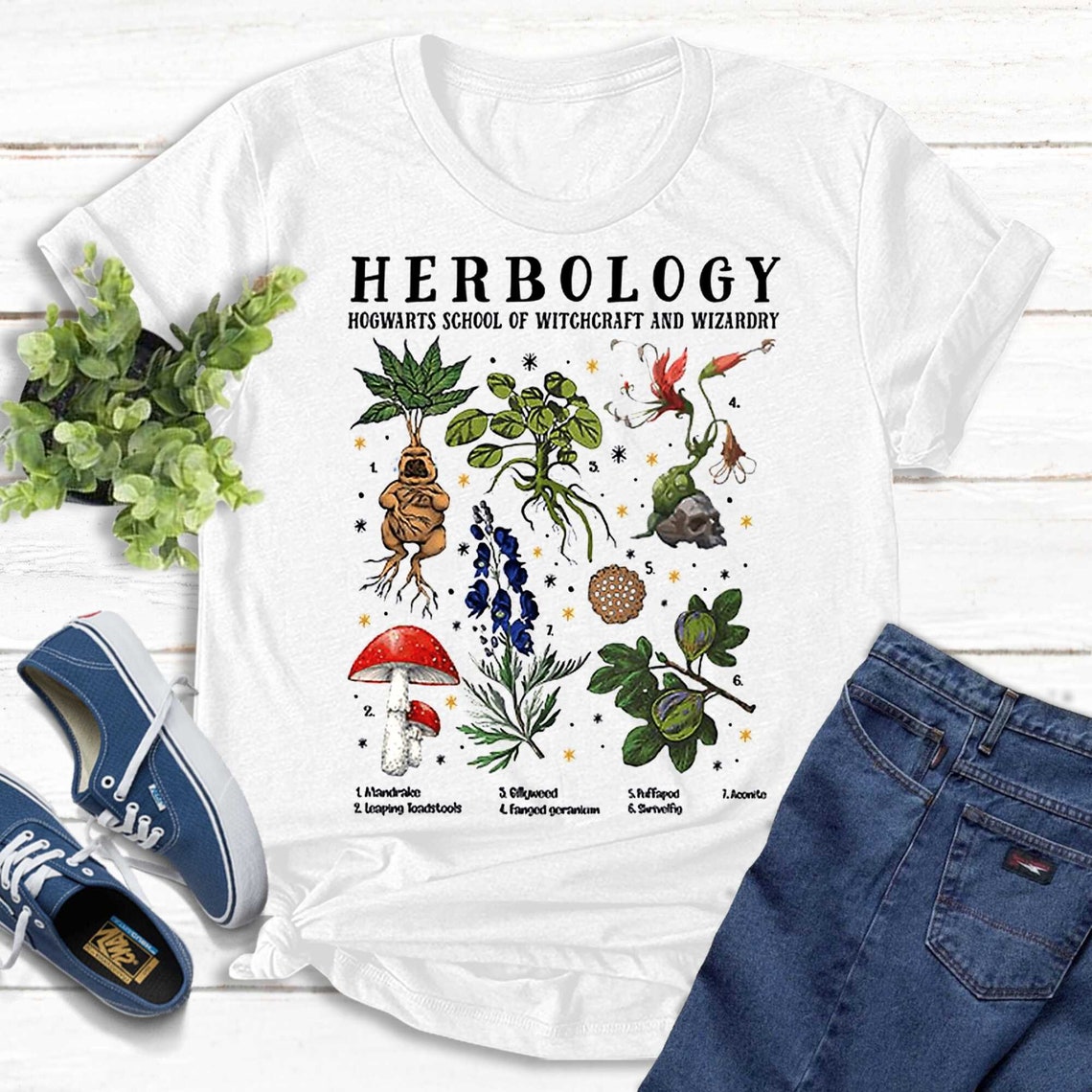 Herbology Plants TShirt Movie Shirt Gardening Shirt Etsy