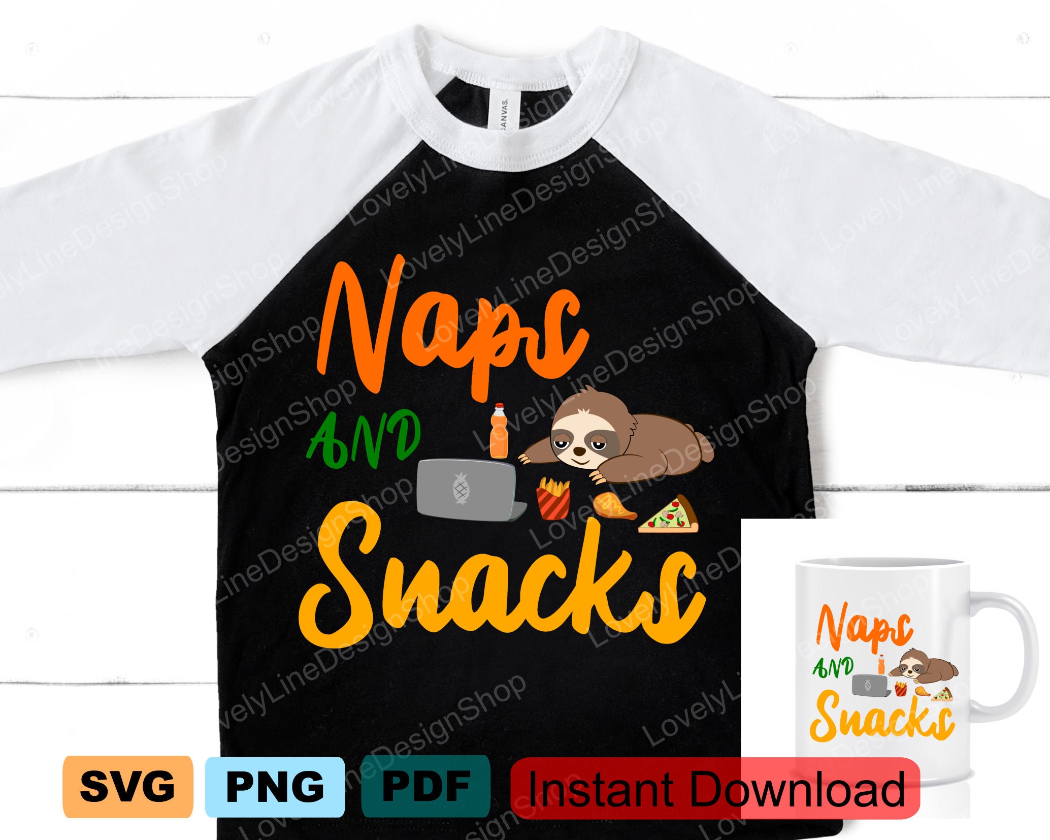 Lazy Day Sloths Svg Cut File Bundle Sloth Clipart Funny Svg | Etsy Canada