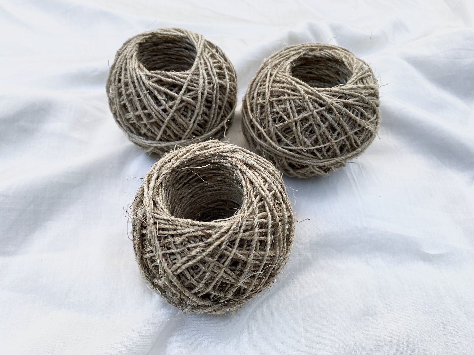 Waxed Hemp Twine/ yarn Natural 2ply 50 metres Etsy