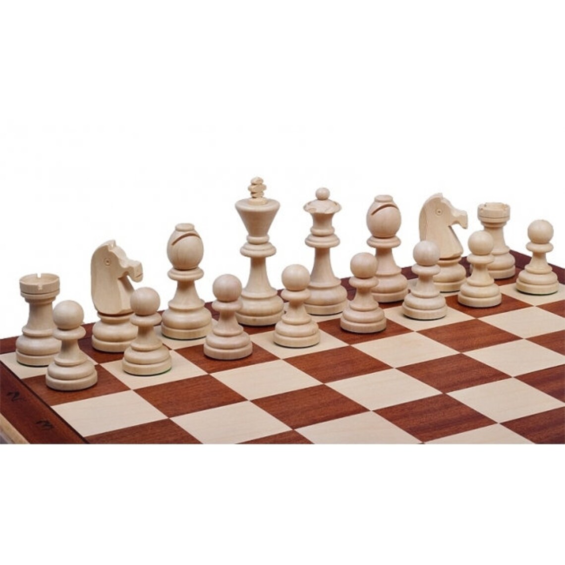 Wooden Weighted Chess Set Model Tournament 49x49 Souvenir Etsy