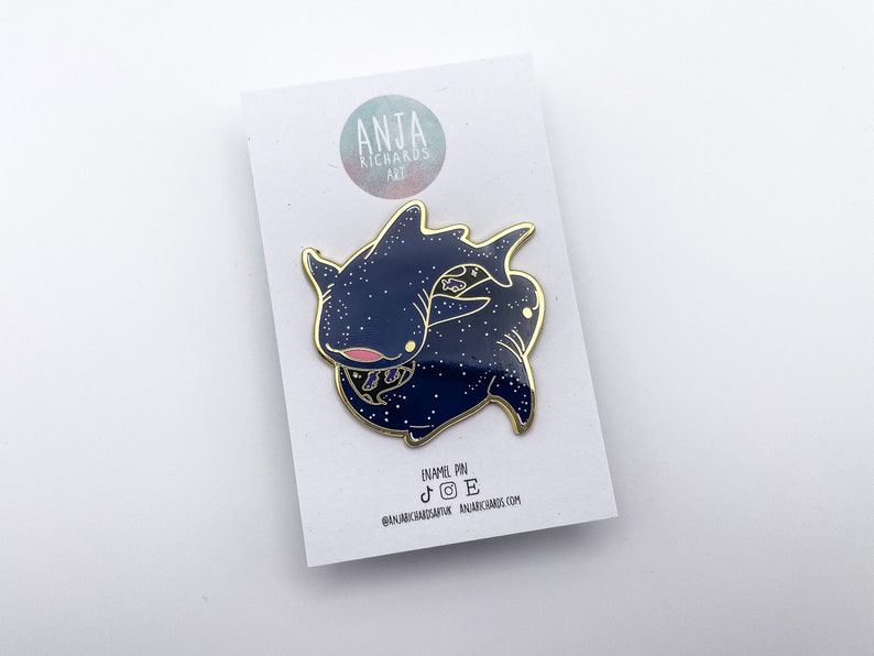 Under the Sea Enamel Pin Whale Shark Pin Cute Pin By Anjarichardsartuk image 2