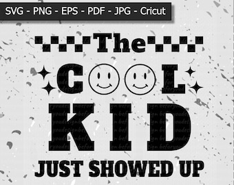 Cool Kid SVG, conception de chemise drôle pour tout-petits (téléchargement numérique)
