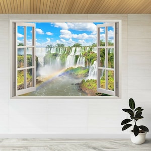 Seven Natural Wonders of World 3d Window View Wall Sticker Poster Decal A182