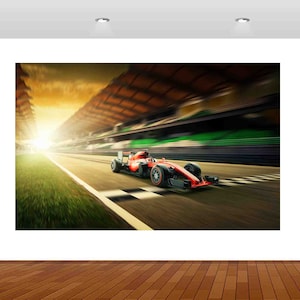 Super Sports Car Racing Mercedes Formula One 3D  Vinyl Sticker Poster Decal Mural Removable s56 Art Kids Mural