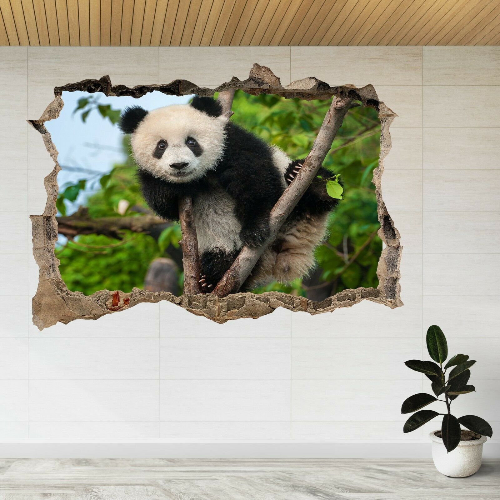 Panda Wall Decal Panda Wall Art Panda Wall Decor Panda Vinyl Sticker Panda Decal Nursery Amazing Animal Kids Decal Panda Wall Sticker PN0020
