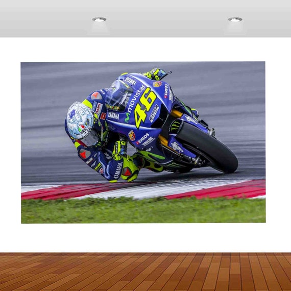 Valentino 46 Rossi Sports Bike Stunts Racing 3D Sticker Vinyl Poster  Aufkleber abnehmbar Schlafzimmer s35 - .de