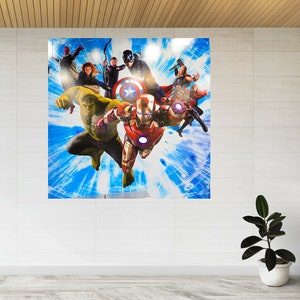 Iron Man, Thor, Hulk, Hawkeye etc 3d View Wall Sticker Poster Decal A946