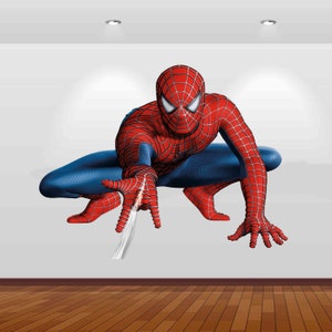 Superhero Wall Decal Sticker Mural Poster Print Art Spiderman Iron Man Hulk Captain America 5