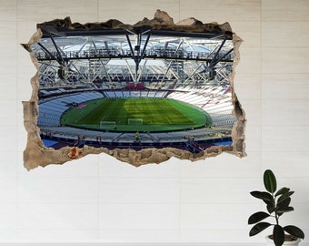 Sticker Fc Ground Football Ground Stadium Sign Decal Adhesive Vinyl Sticker Magic Window ...