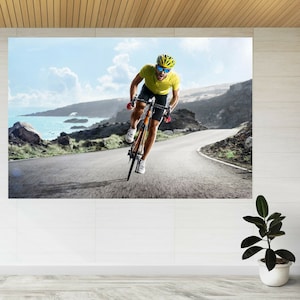 Profi Rennrad Racer 3D Ansicht Wandtatto Poster Aufkleber A133