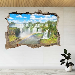 Seven Natural Wonders of World 3d Smashed View Wall Sticker Poster Decal A183