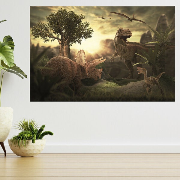Giant Dinosaur Wall Decal Etsy