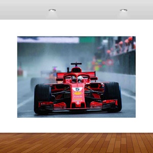 Super Sports Car Racing Mercedes Formula One 3D  Vinyl Sticker Poster Decal Mural Removable s48 Art Kids Mural