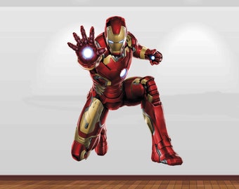 スーパーヒーロー ウォールデカール ステッカー 壁画 ポスター プリント アート スパイダーマン アイアンマン ハルク キャプテン アメリカ 2