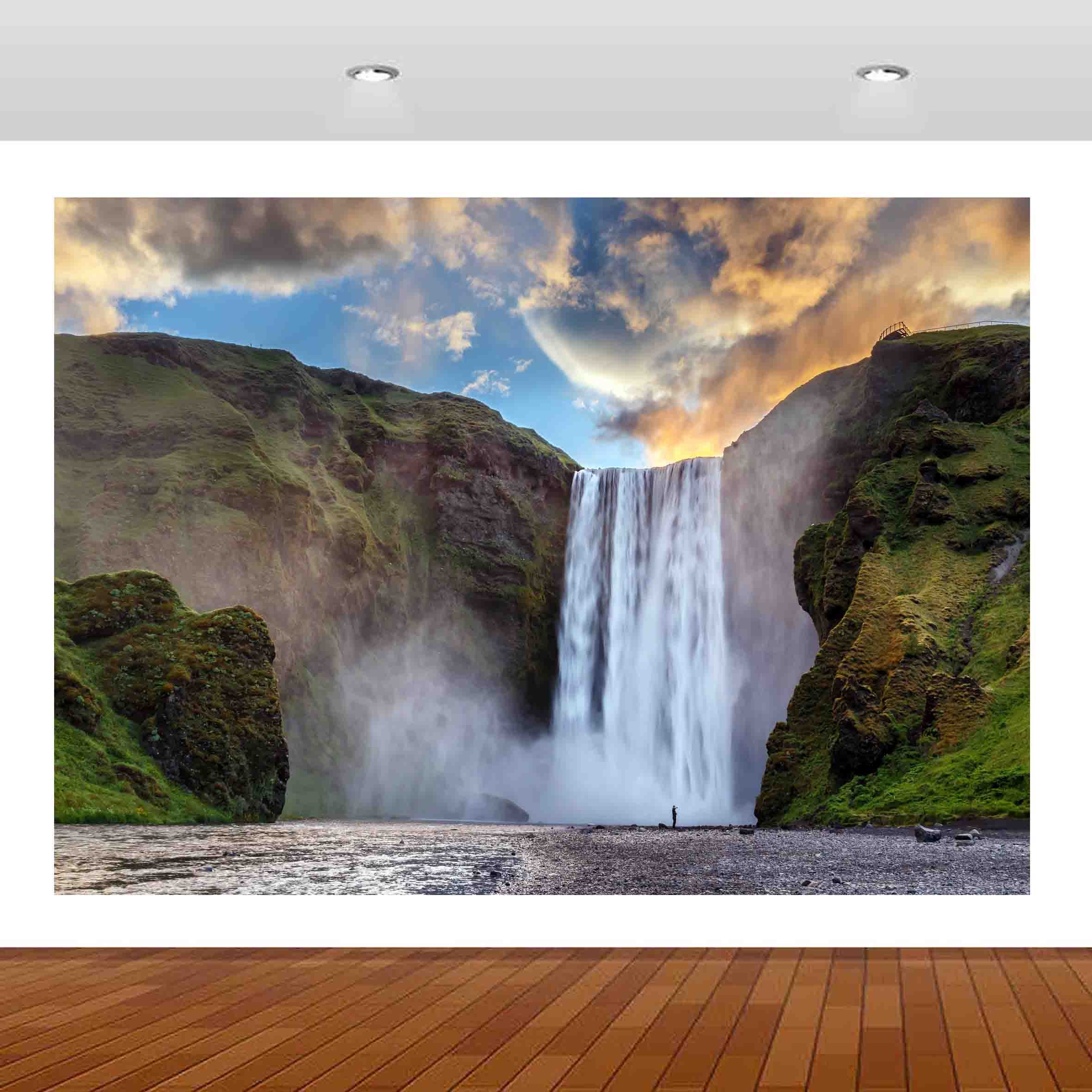 Adesivo Da Parete Montagne Verde Pastello - Foto 6