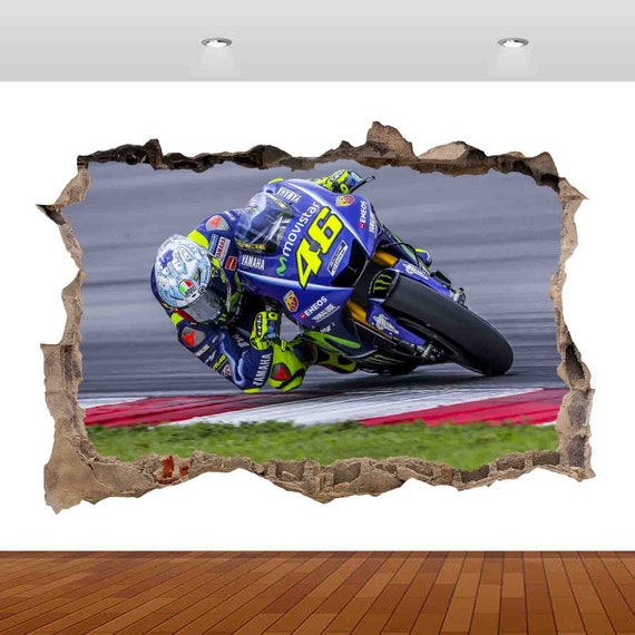 VR 46 sticker / decal for bikes. cars. Laptop. Set of 2 stickers. Buy  online in India