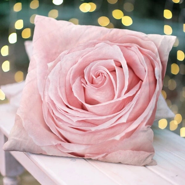 Pink Flower Pillow Etsy