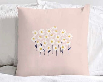 Flower Field Pillow Etsy