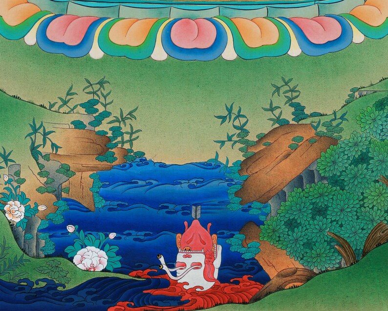 Vajrakilaya Thangka Print Dorje Phurba Vajra Kilaya Painting High