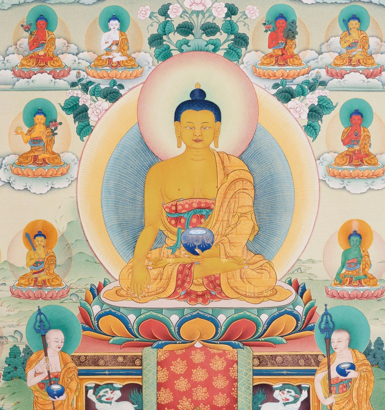 Рождение буды. Будда Шакьямуни тханка. Будда Шакьямуни. Ношение младенца в позе Будды. Нарисовать стенгазету про традиции Тайланда Будди.