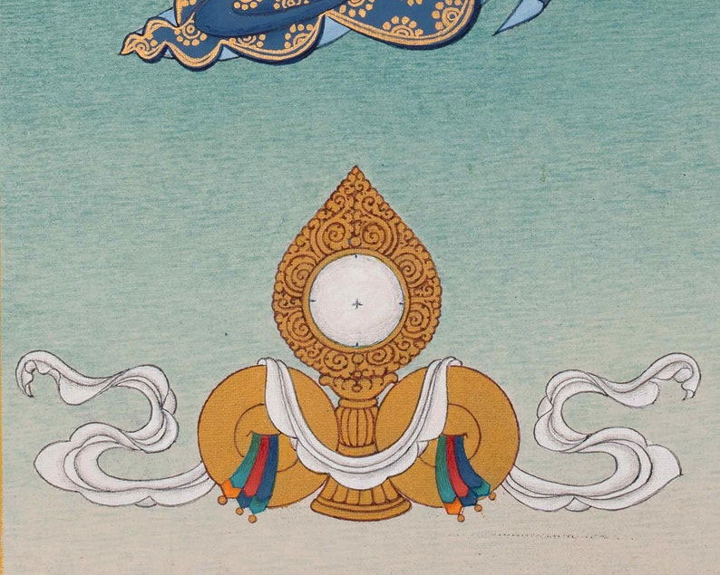 Rueda de la vida, Impresión budista Mandala Thangka, Pintura Bhavachakra para meditación budista / Pintura budista tradicional / Hecho en Nepal imagen 9