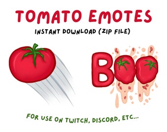 Tomato Emotes - Twitch / Discord - ZIP File Download