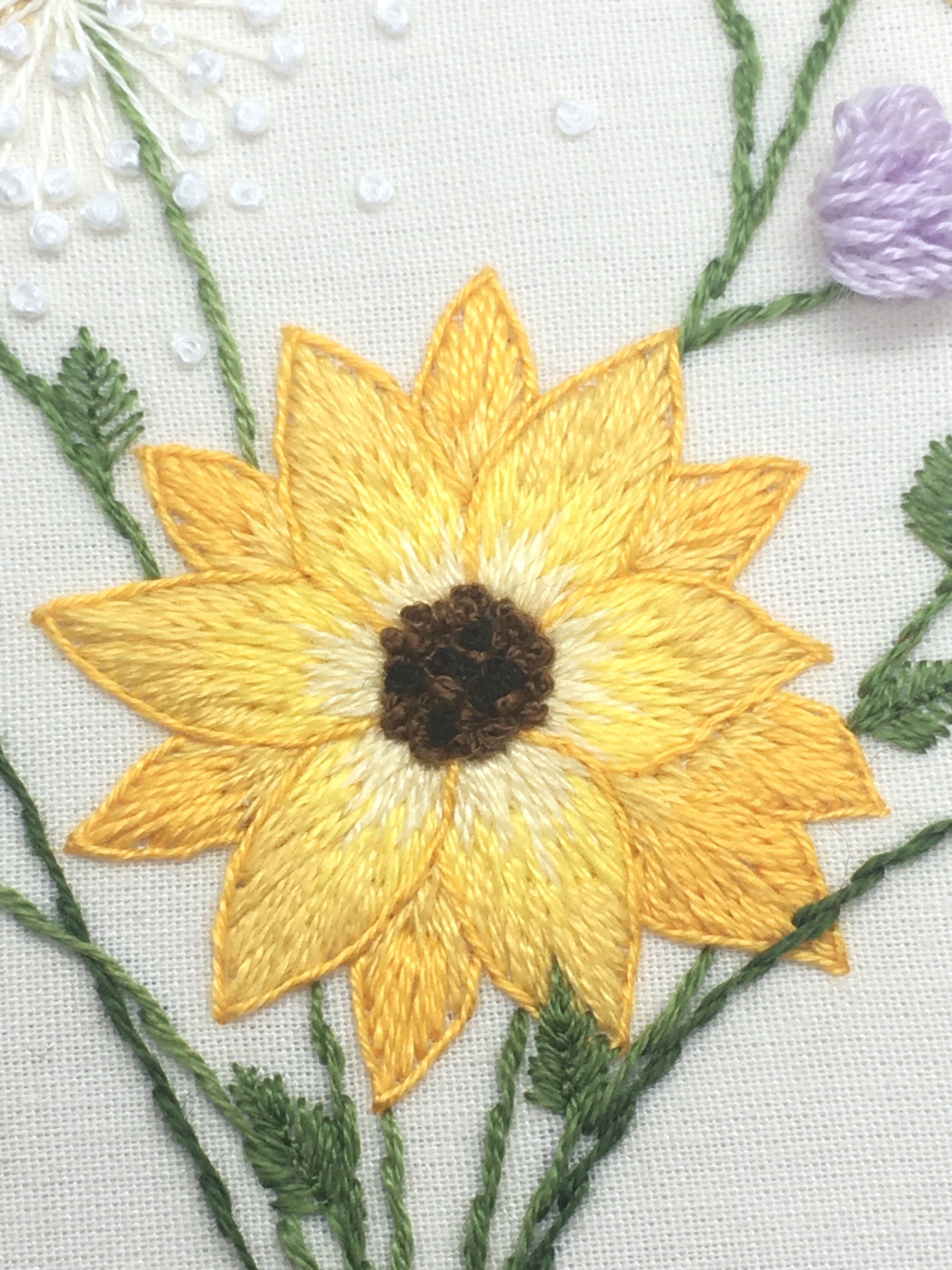 Spring Flower Bouquet Hand Embroidery Hoop Art PDF Pattern Etsy