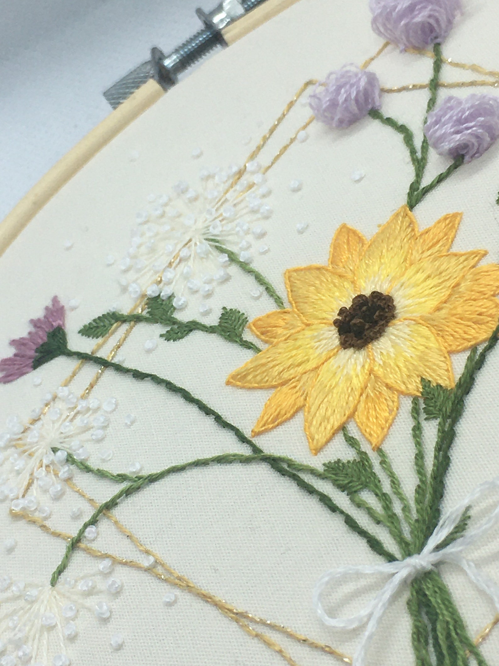 Spring Flower Bouquet Hand Embroidery Hoop Art PDF Pattern Etsy