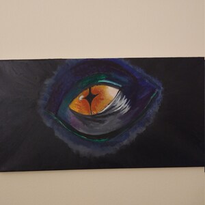 Dragon Eye, Oil Painting, Hand Made