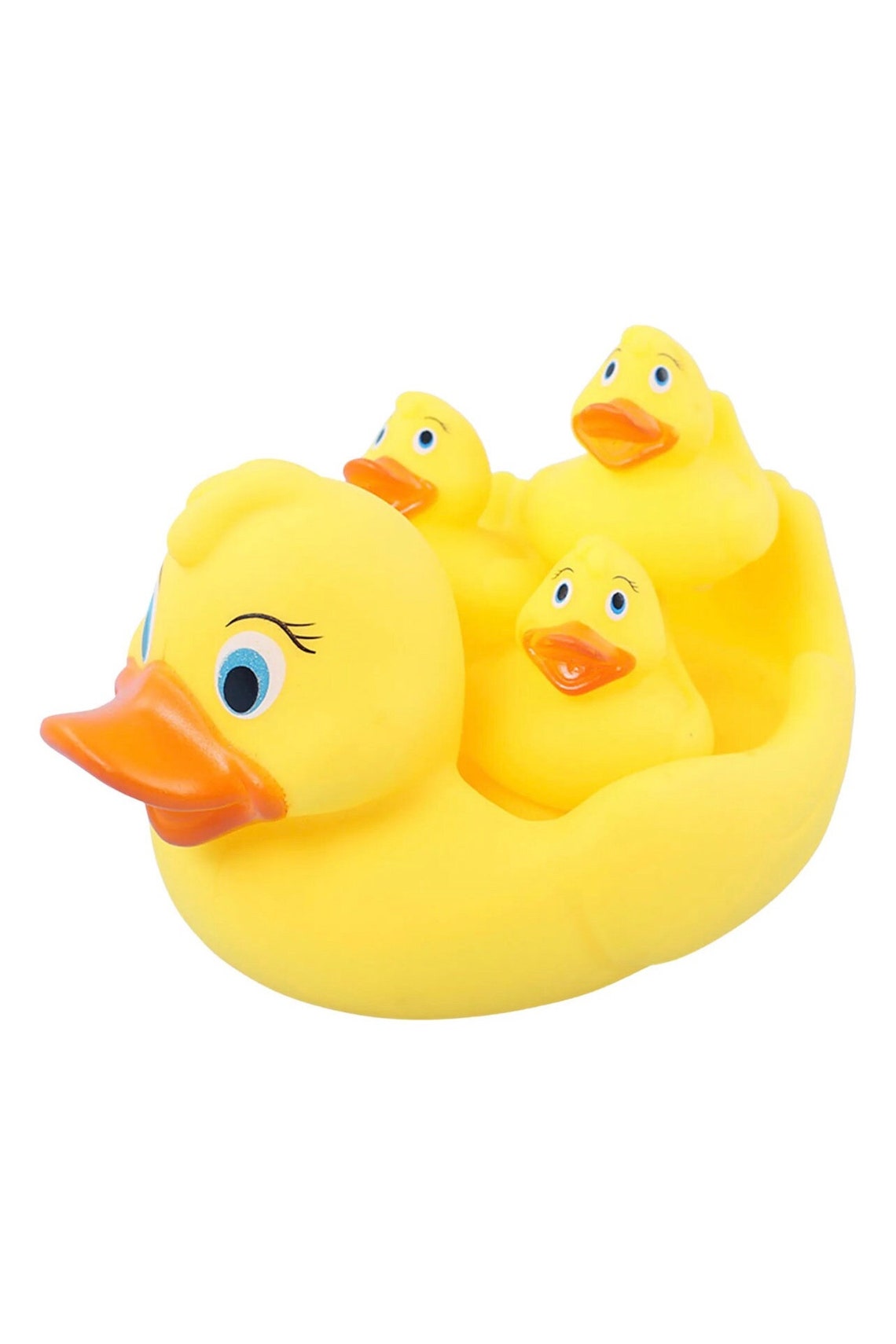 4pcs Rubber Yellow Duck Set Bath Set Floating Ducky Baby Kids Shower ...