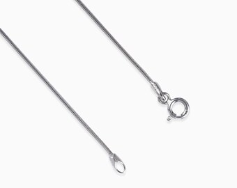 925 Sterling Silver Chain Silver Snake Chain 1 MM Thickness Chain for Men, Women, Girls, Boys, Gift for her