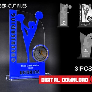 Cheerleading Award SVG, Cut File - Descarga instantánea - Sin artículos físicos incluidos, Cheerleading svg files glowforge