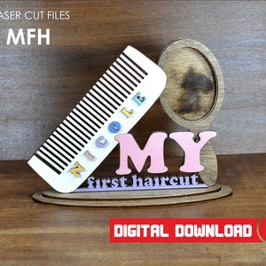 My first haircut, Ai, SVG, PDF Cut File - Instant Download - No Physical Items Included, glowforge svg files