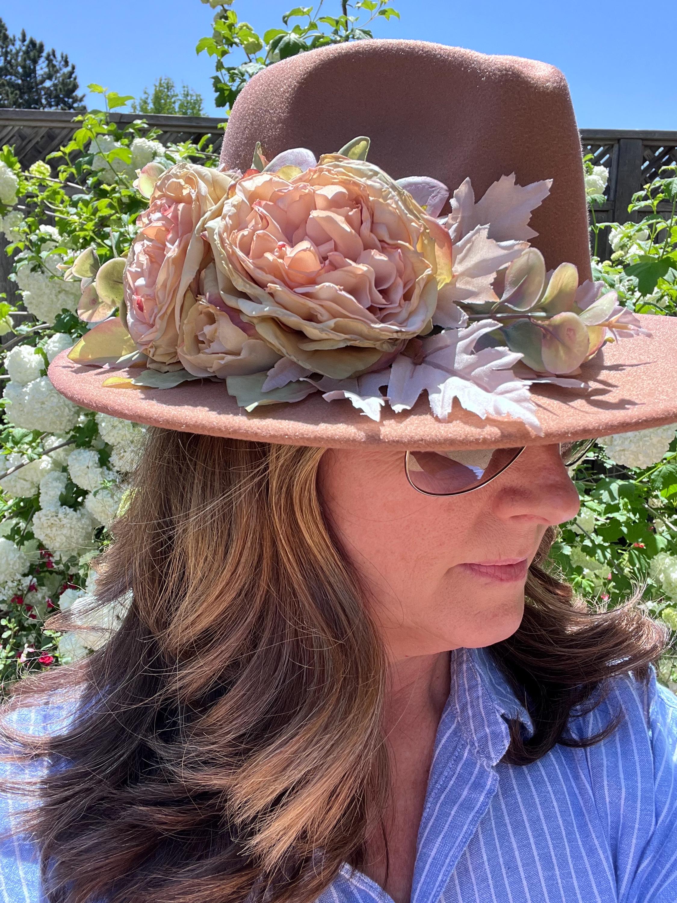 Fedoria Womens Cream Straw & Silk Fascinator With Tulle & Floral Accent OS Cream Fedora - Etsy main image 4