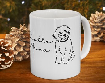 Doodle mama mug white Ceramic Mug (11oz, 15oz)