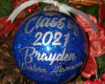 Clase Senior personalizada de 2022 Adorno de Navidad, adornos para personas mayores 2022 Regalo de clase senior, Recuerdo de adornos para personas mayores, orna de Navidad 2021