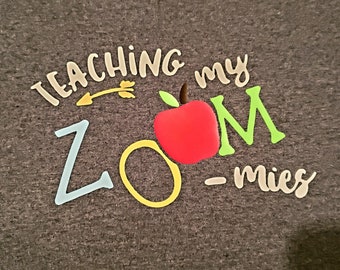Zoom camisa profesor Aprendizaje a distancia aprendizaje virtual Aprendizaje remoto MEJOR VENDEDOR! Camiseta de cuarentena de la vida del profesor