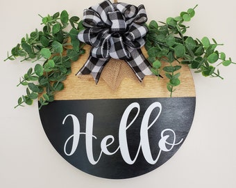 Rustic wreath front door farmhouse sign decor  BEST SELLER  decor wreath black buffalo plaid housewarming gif