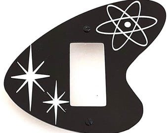 Mid Century Modern Retro Acrylic  3 Dimensional *Boomerang* Style Light Switch Cover/Outlet Cover Plates